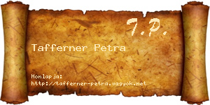 Tafferner Petra névjegykártya